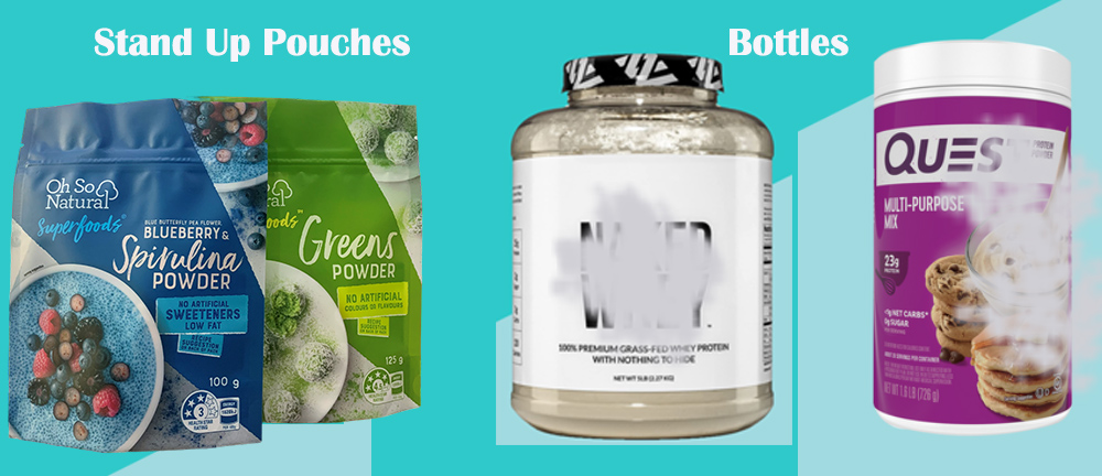 2.Flexible Stand Up Pouches V.S. Plastic Bottles And Jars