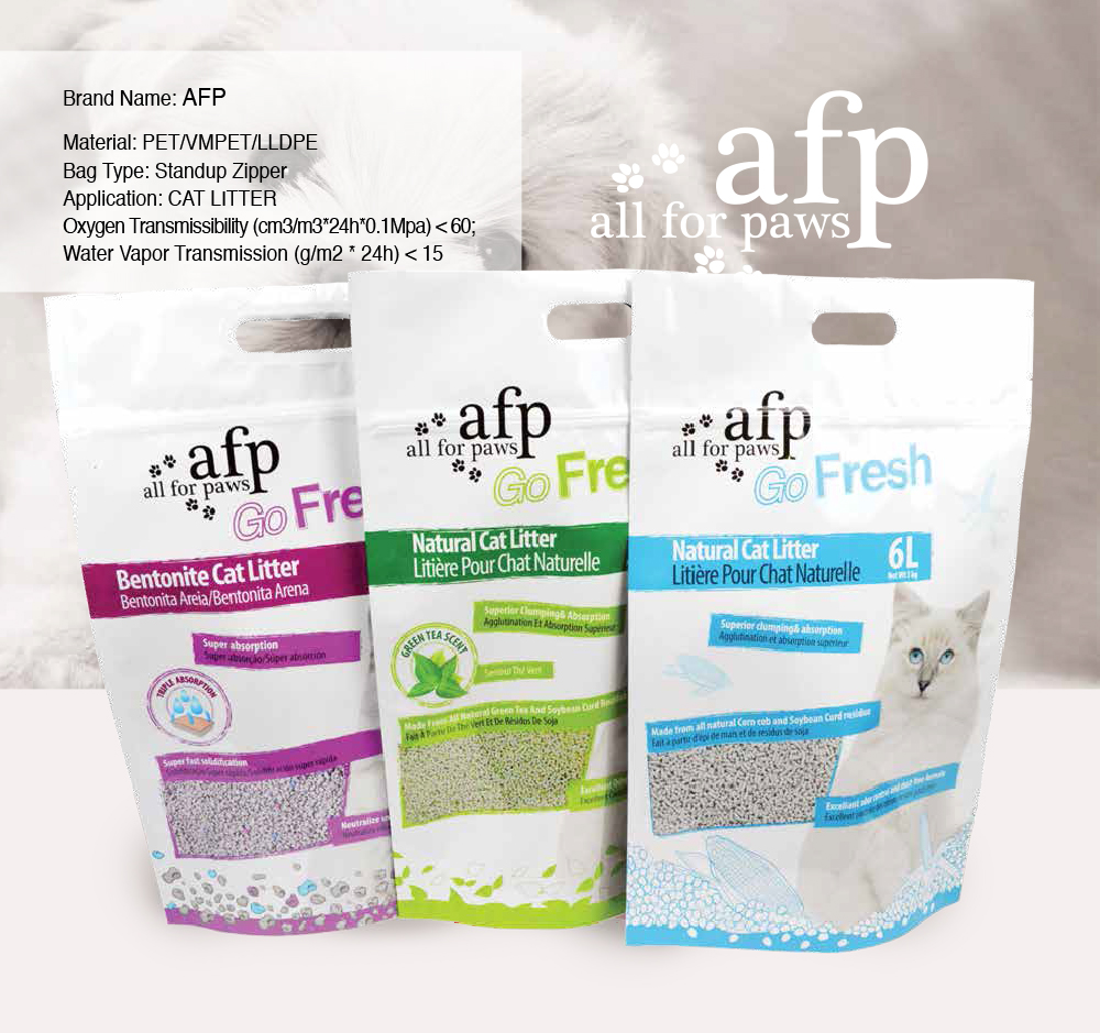 3. stand up pouch cat litter packaging bag