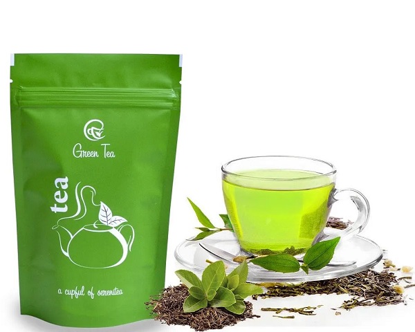 green tea packaging